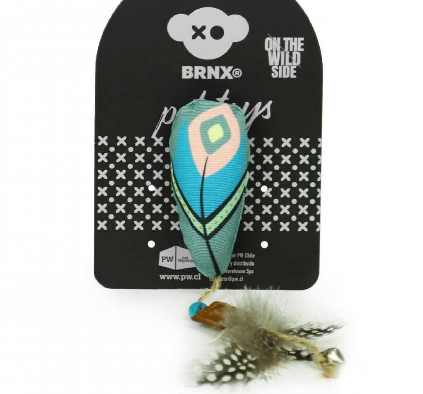 Juguete Para Gatos Con Pluma Y Catnip - Brnx