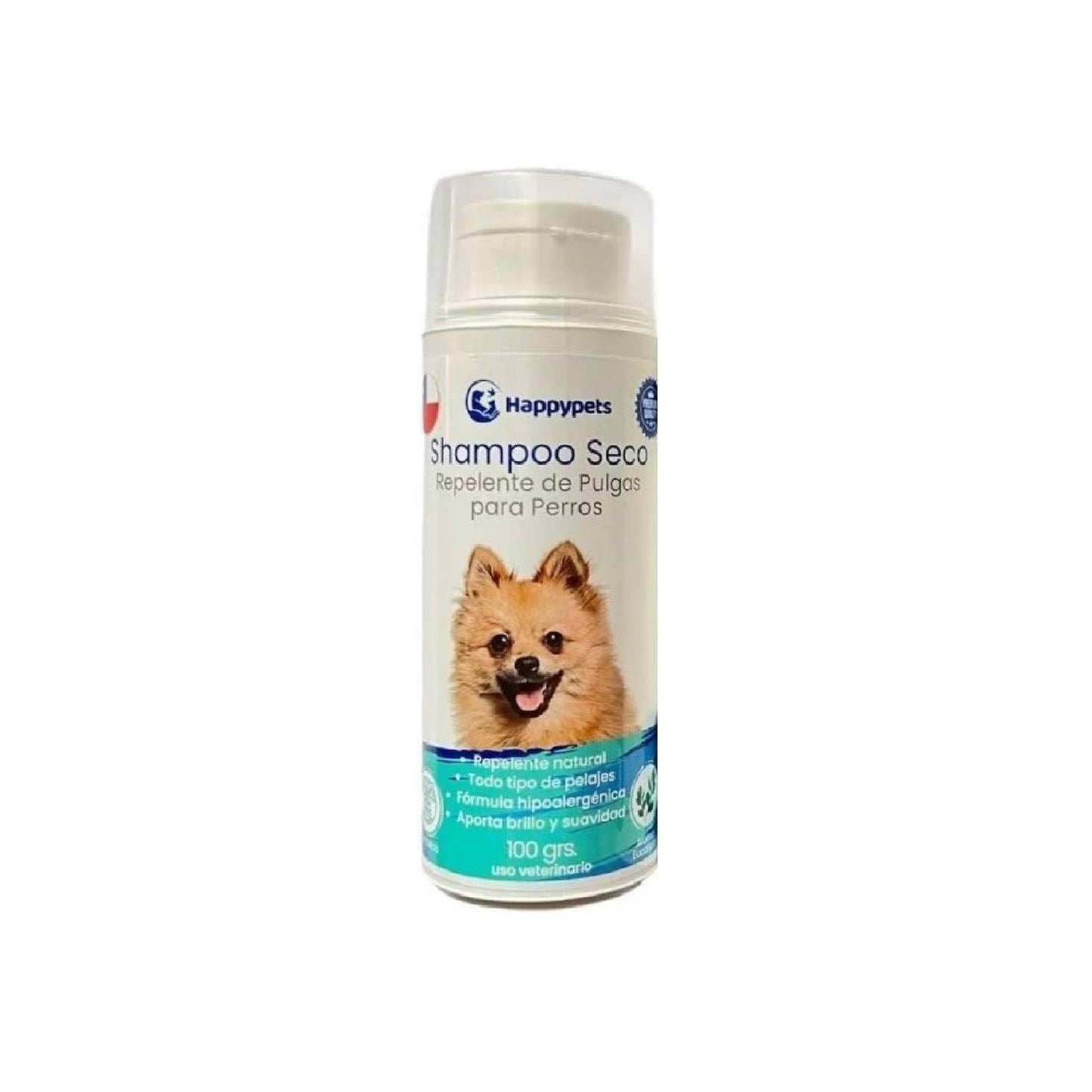 Shampoo En Seco Repelente De Pulgas Para Perros 100gr