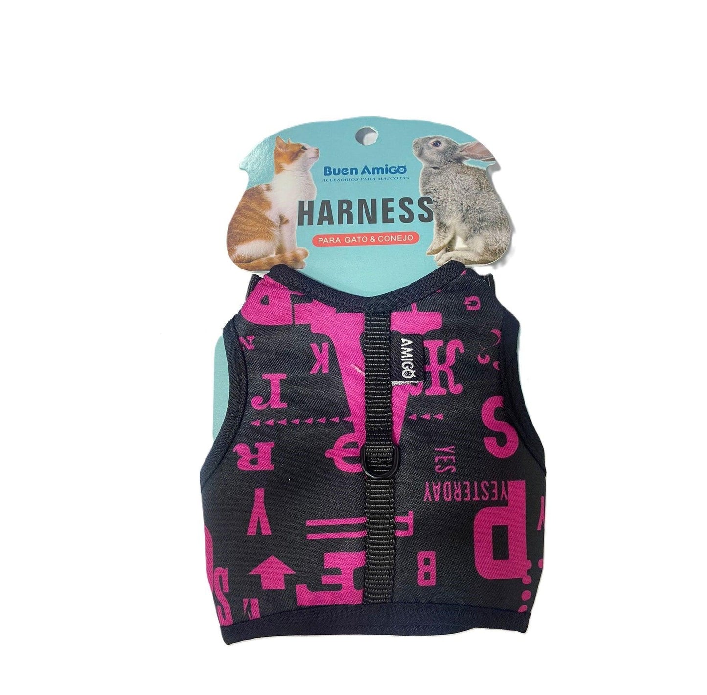 Arnes Con Velcro Y Broche Para Perros Y Gatos Pequeños