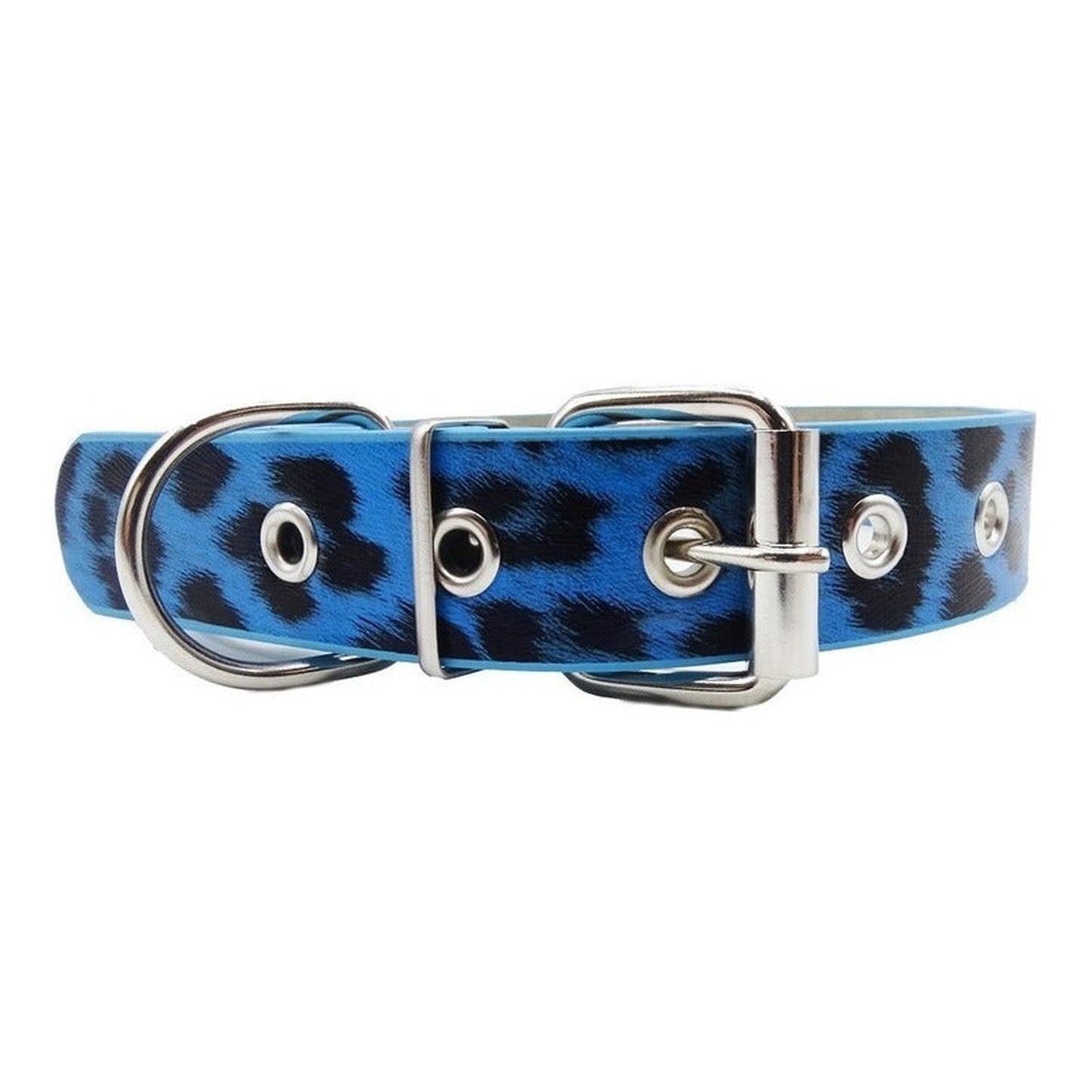 Collar Para Perro Animal Print Con Tachas Brillante 52x2.5