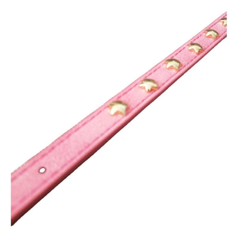 Collar Para Perros Con Hebilla Diseño Estrellas - Talla S