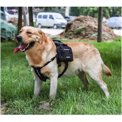 Arnés Con Mochila Para Perros Cómodo Para Paseos Y Viajes