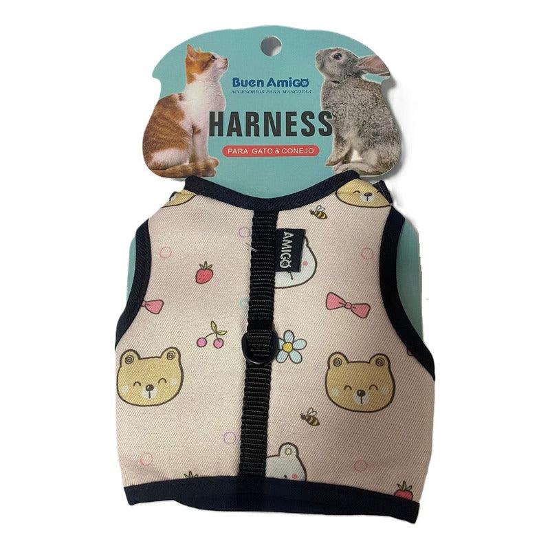 Arnes Con Velcro Y Broche Para Perros Y Gatos Pequeños
