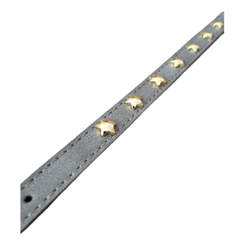 Collar Para Perros Con Hebilla Diseño Estrellas - Talla S
