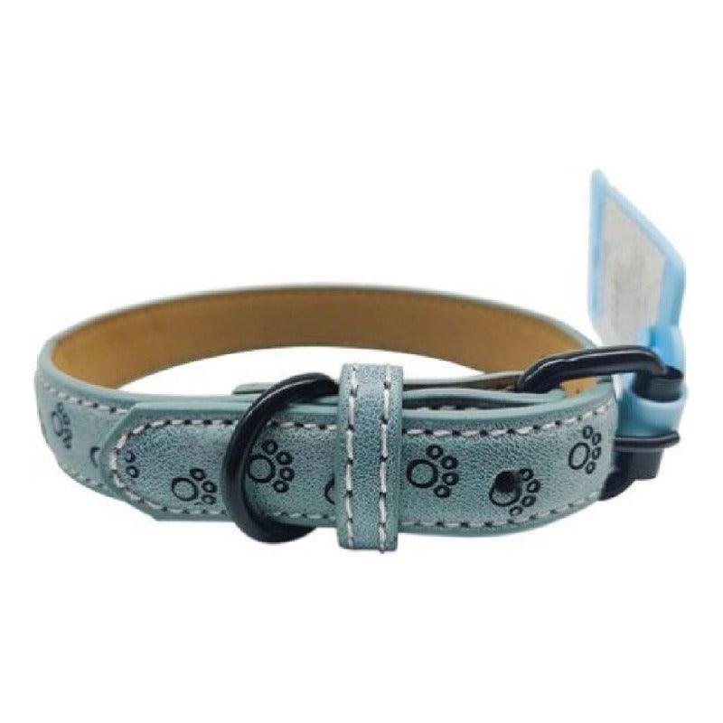 Collar Para Perro Reforzado Con Diseño De Patita 44x2.5cm