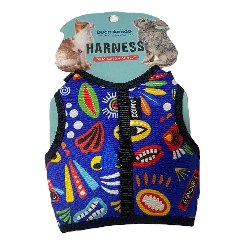 Arnes Con Velcro Y Broche Para Perros Y Gatos Pequeños
