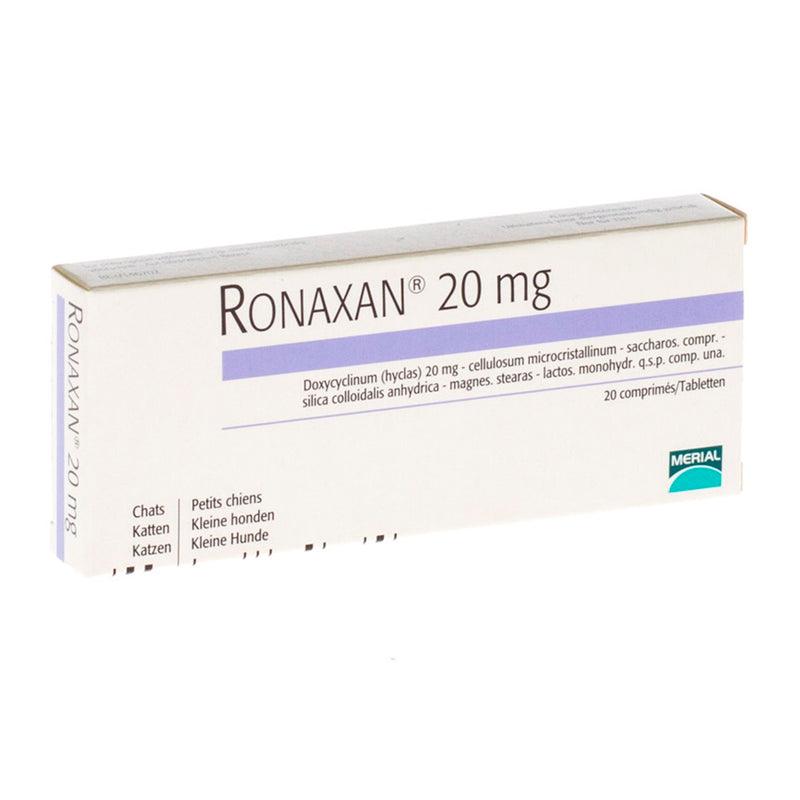 Antibiótico Boehringer Ingelheim Ronaxan 20 MG. 10 Comprimidos